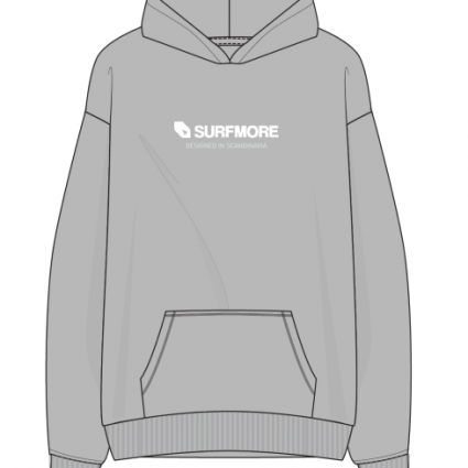 SURFMORE Logo Hoodie - Grå