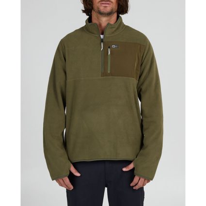 Salty Crew - EBBTIDE 1/2 ZIP POLAR FLEECE - Olive