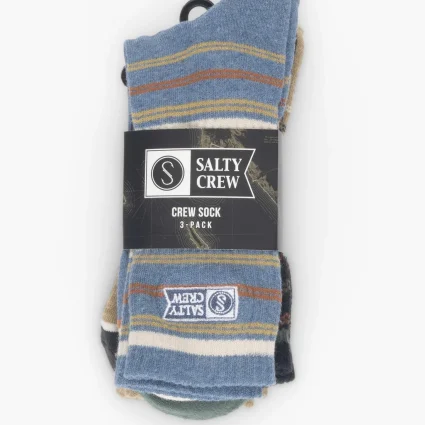 Salty Crew Gremmie Strømper (3-pak) - Assorteret